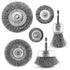 EHOMEA2Z Wire Wheel Steel Brush Cup for Drill - 1/4 Hex Shank for Cleaning, Rust Removal