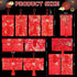 Silk Wedding Red Envelopes 12 Pcs for Lucky Money, Chinese New Year Red Packets for 2024 Spring Festival