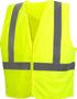 Pyramex Safety Hi-Vis Safety Vest - Reflective Tape, Hi-Vis Lime, Medium