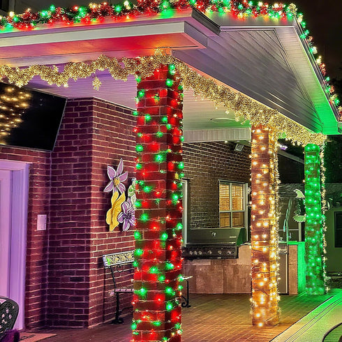 66FT 200LED Joomer Easter String Lights Outdoor - RGB Pastel String Lights with Remote, Waterproof Outdoor Indoor