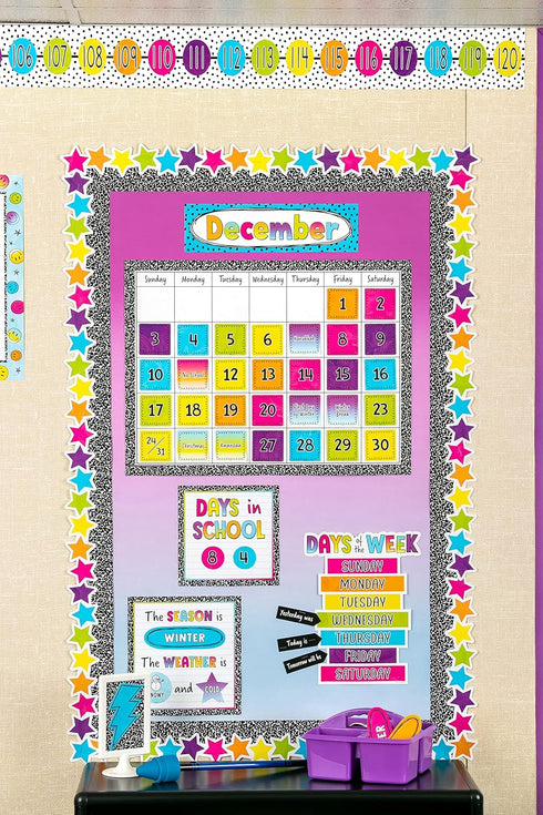 Teacher Created Resources Better Than Paper Bulletin Board Roll, Purple and Blue Color Wash