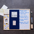 IVEI Combination Board - Pin and White Board Combo, Dry Erase and Bulletin Board, 15in X 19in, All Purpose (Blue)