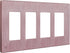 ENERLITES Elite Series Screwless Decorator Wall Plate, Child Safe Outlet Cover, 4-Gang, Brushed Rose Gold, SI8834-BRG