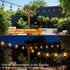 21FT 10 Bulb, Zeiliuled Flame Outdoor String Lights, Patio Lights with Flickering Flame Timer, Waterproof LED Outdoor