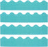 PATIKIL 60 Pack Scalloped Trim Strips, 3" x 1.08ft Bulletin Board Border for Locker Classroom Cork Poster Black Board
