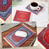 Hushee 4 Pcs Style Carpet Mouse Pad Mini Vintage Coasters Oriental Mouse Pad Floral Pattern Graduation Gift Rug