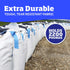 200-Gallon 2200 lbs, DURASACK Heavy Duty Builder's Bulk Bags White Woven Polypropylene Contractor Trash Bags for Demo