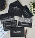 T&M Quality Designs LLC 120 6 4x6 Inches Elegant Thank You Cards in Black with Matching Black Envelopes and Sealing