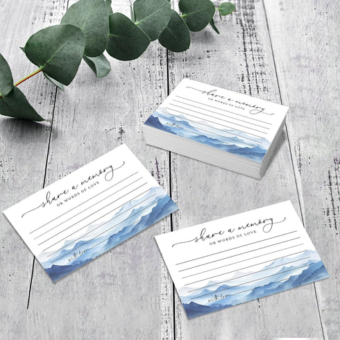 Set 50 -A05 Share A Memory Cards for Celebration Of Life - of Memorial Cards for Weddings, Anniversaries, Memorials