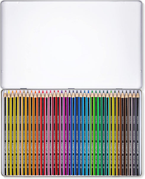 STAEDTLER 185 M36 Noris Colour Colouring Pencils - 36 Assorted Colours (Tin of 36 Pencils) by STAEDTLER
