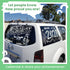 White Jumbo Chalk Markers - 15mm Window Markers, Pack of 4 White Pens for Cars, Chalkboard, Whiteboard, Glass, Bistro