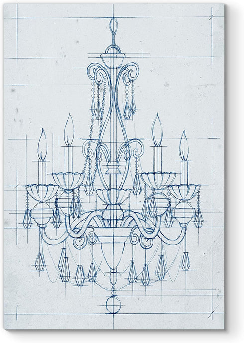Renditions Gallery Chandelier Draft Collection-Chandelier Draft III-16x20
