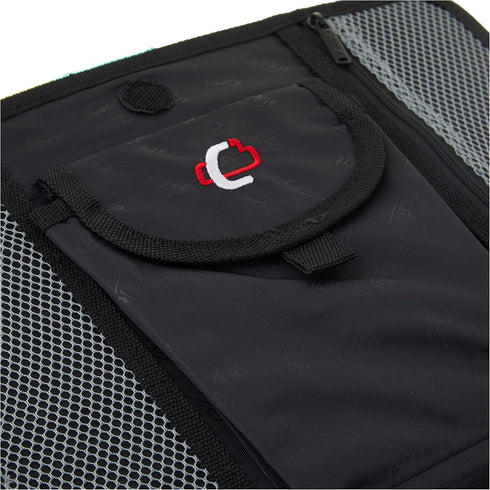Case It Black 5-Tab Binder Accessory, 6 Pocket Expanding File, Fits Standard 3 Ring Letter Size Binder