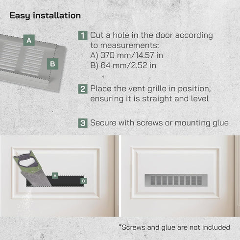 Vent Systems 16'' x 3" Inch Gold - Aluminum Ventilation Grille - Home Improvement Floor, Wall, Door Duct Cover 400x80mm