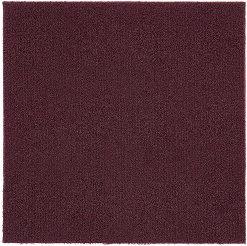 Achim Home Furnishings Nexus Burgundy 12x12 Self Adhesive Carpet Floor Tile - 12 Tiles/12 sq Ft.,NXCRPTBU12 by Achim Home Furnishings