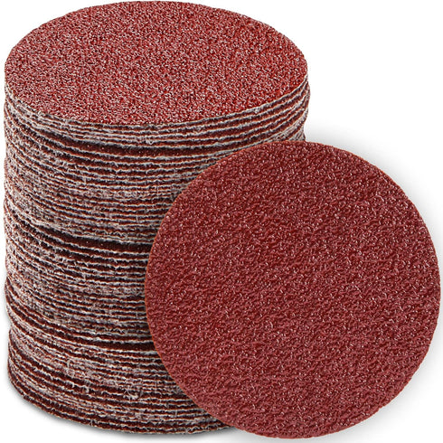 130 PCS 3 Inch Sanding Discs, MAPRIAL 40 Grit Hook and Loop Attachment for Drill Sander Grinder Tools