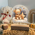 Teddy Bear Frame Night Light Up Table Wood Base LED Desk Stand