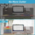 SUPEASY Fan Shaped Desk File Organizer, White, 6 Compartments for Filing Paper, Desk Accessories, School, Office