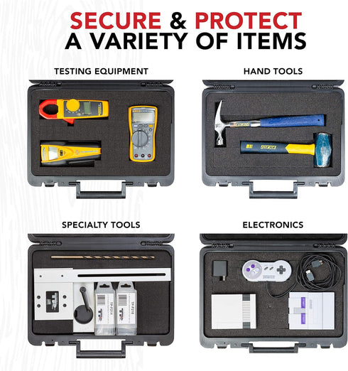 17 12 3 True Position Tools - Universal Hard Carrying Case with Premium Kaizen Pick and Pluck Foam - Protects