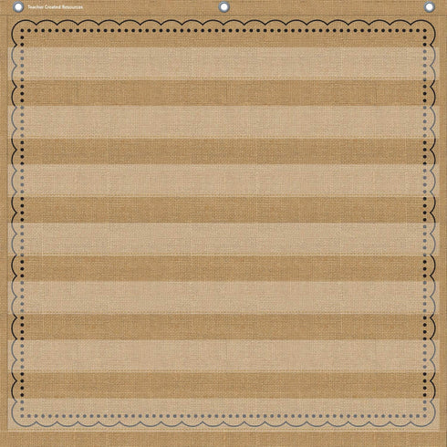 Teacher Created Resources Burlap 7 Pocket Chart (28" x 28") - 20837
