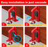 80dB Portable Alarm Door Stopper - Anti-Theft Security Alarm Door Stoppers for Bottom of Door, Adjustable and Easy