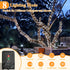 2 Pack 480LED 158FT, IP67 8 Solar String Lights Total Waterproof Solar Lights for Outside with Modes, Upgraded Solar
