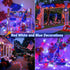 FFZZKJ 4th 100 33ft 2-Pack Red White and Blue Lights String for of July Decorations Outdoor Total LED for Memorial Day
