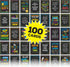 Global Printed Products Motivational Cards, 100 Inspirational and Kindness Quote Cards, Business Card Size (Pack of 100)