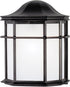 6689800 One-Light Exterior Wall Lantern, Textured Black Finish on Cast Aluminum with