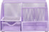 Exerz Light Purple Desk Organizer, Office Supplies with Drawer for Home Workspace and Desktop Storage