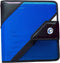Case-it The Open Tab Velcro Opening Binder, 2 Inch O-Rings, 5 Color Tab Expanding File Folder, 400 Sheet Capacity, Blue
