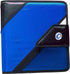 Case-it The Open Tab Velcro Opening Binder, 2 Inch O-Rings, 5 Color Tab Expanding File Folder, 400 Sheet Capacity, Blue