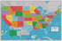Laminated United States Scholar Map Poster, Educational Version, 36” x 24”, Easy-to-Read Large Labels