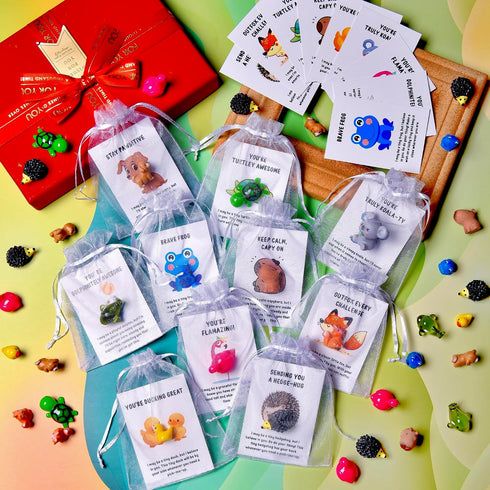 PAPPYN-A 100 Sets Employee Appreciation Gifts Bulk for Coworkers Team Staff Thank You Gifts Organza Bags Back to School