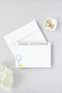 Designing Moments Set 10 2023-31/32 Personalized Tennis Note Cards, Tennis Stationery for Men or Women, Tennis Ball