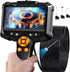 Daxiongmao 4.3" Borescope Endoscope Camera with Light, IP67 Waterproof, 1080 HD, 16.5ft Snake Camera for Inspection