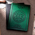 CAGIE Leather Vintage Journal for Men: Soft Cover Lined Pages, 180 Lay Flat Writing Travel Diary, Dark Green