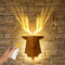 Deer Night Light with Remote Control, Rechargeable Antler Lamp, Dimmable Deer Wall