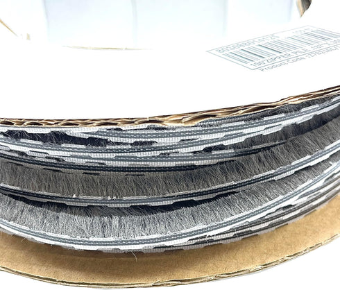 Zipper Pile Weatherstrip by CRL Z78273C - .270" Backing, .200" Pile Height, 100' Roll