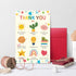 Cheeklee Thank You Card for Teacher, Cute Teacher Appreciation Card Gift from Kids or Parents, End of Year Thank You