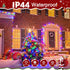 394FT 1200 8 LED Christmas Lights Outdoor, Multicolored Christmas Tree Lights Plug in, Modes Twinkle String Light