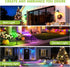 9 IP65,Multicolor Deconrations-4 Pack DAMINY Color Changing Solar Spot Lights Lighting Modes, Outdoor Waterproof RGB