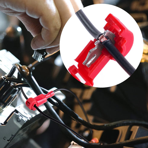 Wirefy T Tap Wire Connectors Kit - Electrical Connectors Kit - 120 PCS 22-10 AWG T Taps for Wiring
