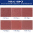 WORKPRO 150PCS Triangle Sanding Pads, 3-1/8 Inch Hook and Loop for Oscillating Multi Tool, 40/60/80/120/180/240 Grit