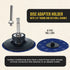 3 Inch 36, 60 80 (25 Dura-Gold Grinding Discs, & Grit Disc Each), R-Type Roll Lock Adapter & Backing Pad - Quick Change