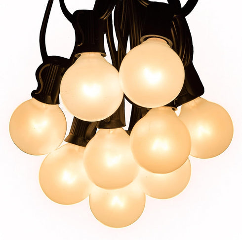 Hometown Evolution, Inc. White Pearl Outdoor Patio Globe String Lights (10 Foot,