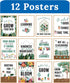 Carson Dellosa Grow Together 12pc Motivational Poster Set, 8.5" x 11" Nature Decor Classroom Posters for Bulletin Board, Motivational Wall Decor, Office Decor, Classroom Decor, Flower Classroom Themes by Carson Dellosa Education