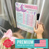 Magnetic Chore Chart for Kids - Mermaid Good Behavior Chart, Dry Erase Daily & Weekly Responsibility List at Home