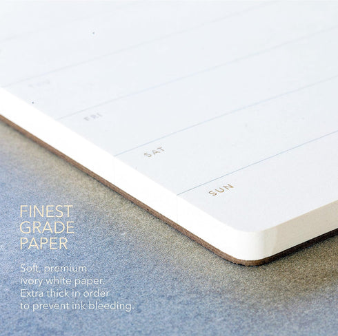 Elegant Undated Week Planner Pad, Tear Off Sheets, Minimalist Weekly To Do List Notepad, Daily Schedule Desk Planner -