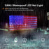 420 8 4th DANLI Solar Powered American Flag Light, Waterproof LED String Lights with Remote, US Flag with Plug, Modes